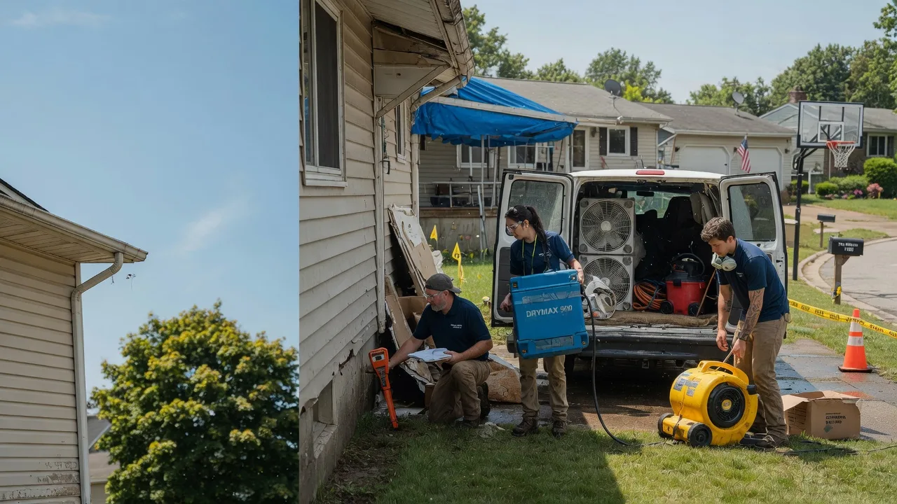Ceiling Leak Cleanup in Hudson, IL near me