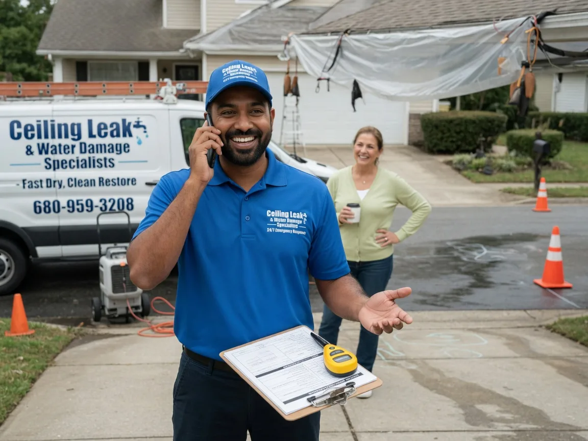 Ceiling Leak Cleanup Hudson, IL FAQs